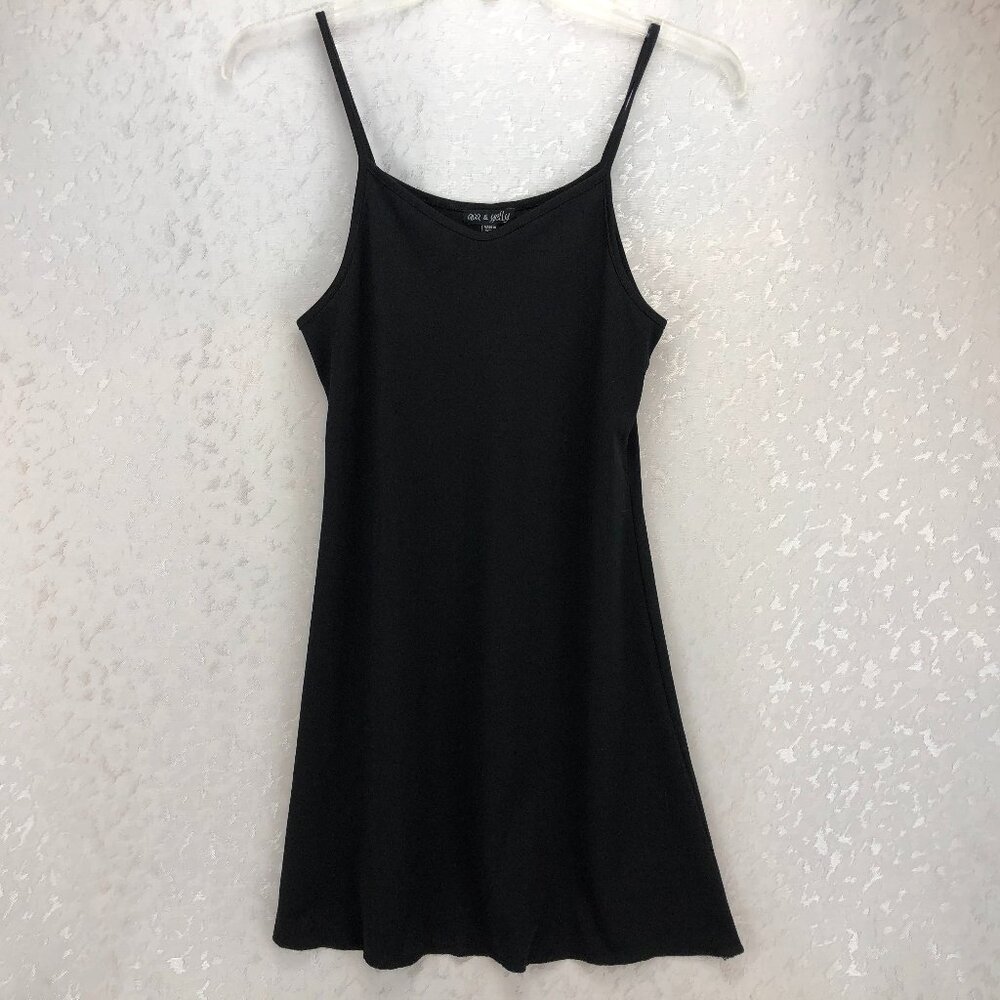 Ava & Yelly Black Spaghetti-Strap Sundress Size 16 (Girl)